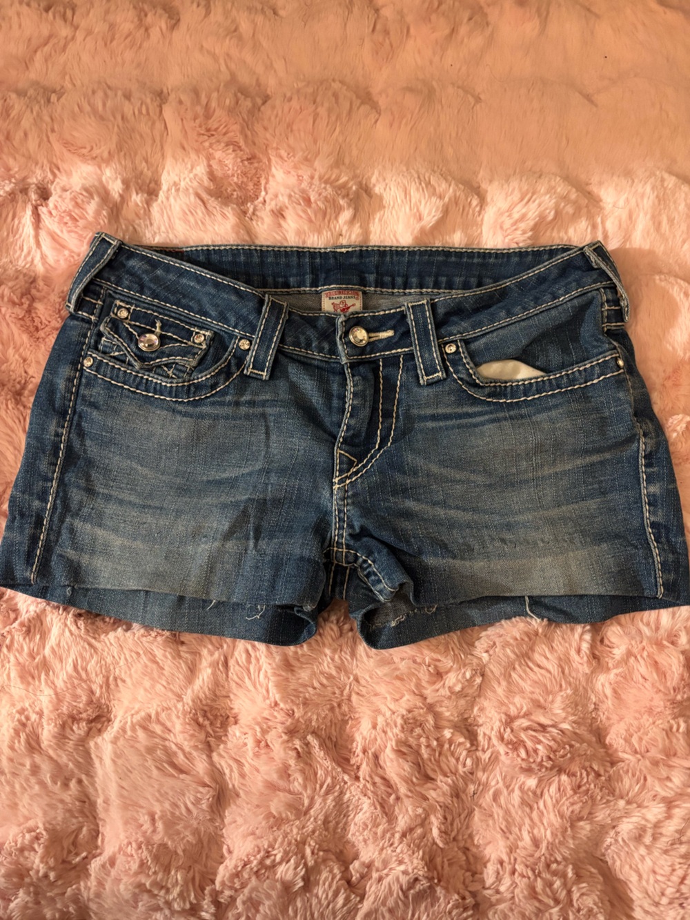 True religion Denim Womens Jean Shorts - Blue